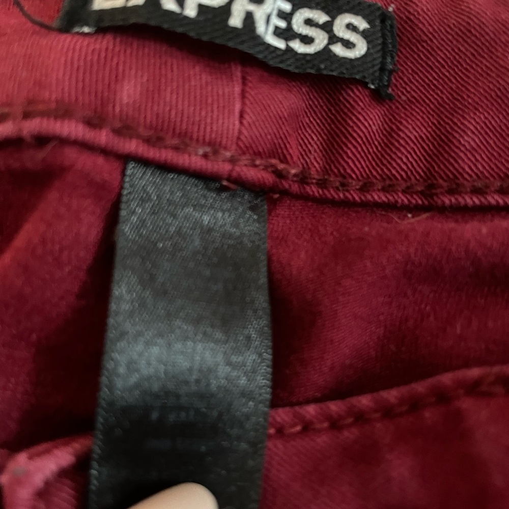 Express Jeans - Maroon - Picture 2 of 2